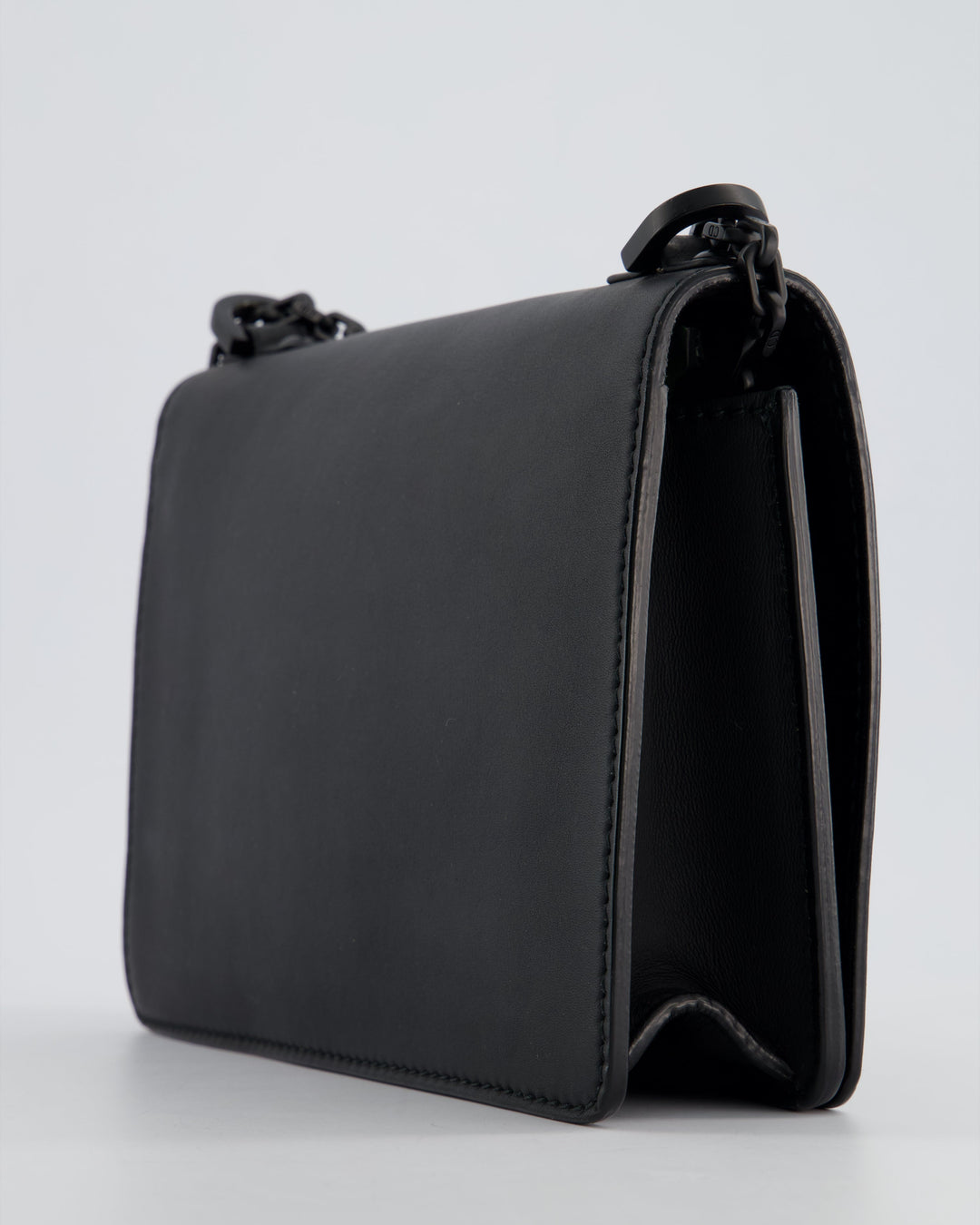 *FIRE PRICE* Christian Dior Black Matte J'ADior Medium Flap Bag in Smooth Calfskin Leather with Black Hardware