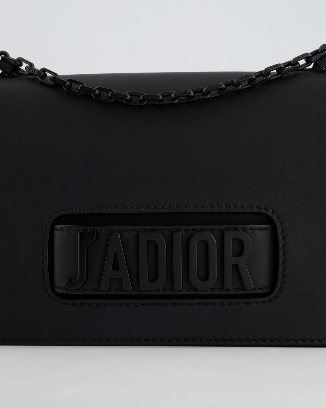 *FIRE PRICE* Christian Dior Black Matte J'ADior Medium Flap Bag in Smooth Calfskin Leather with Black Hardware