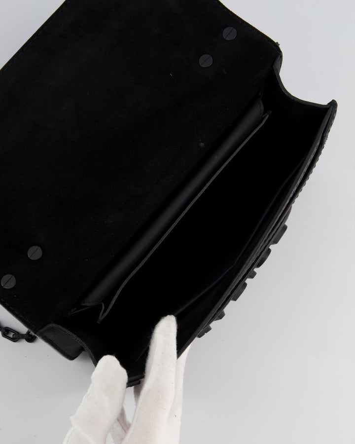 *FIRE PRICE* Christian Dior Black Matte J'ADior Medium Flap Bag in Smooth Calfskin Leather with Black Hardware