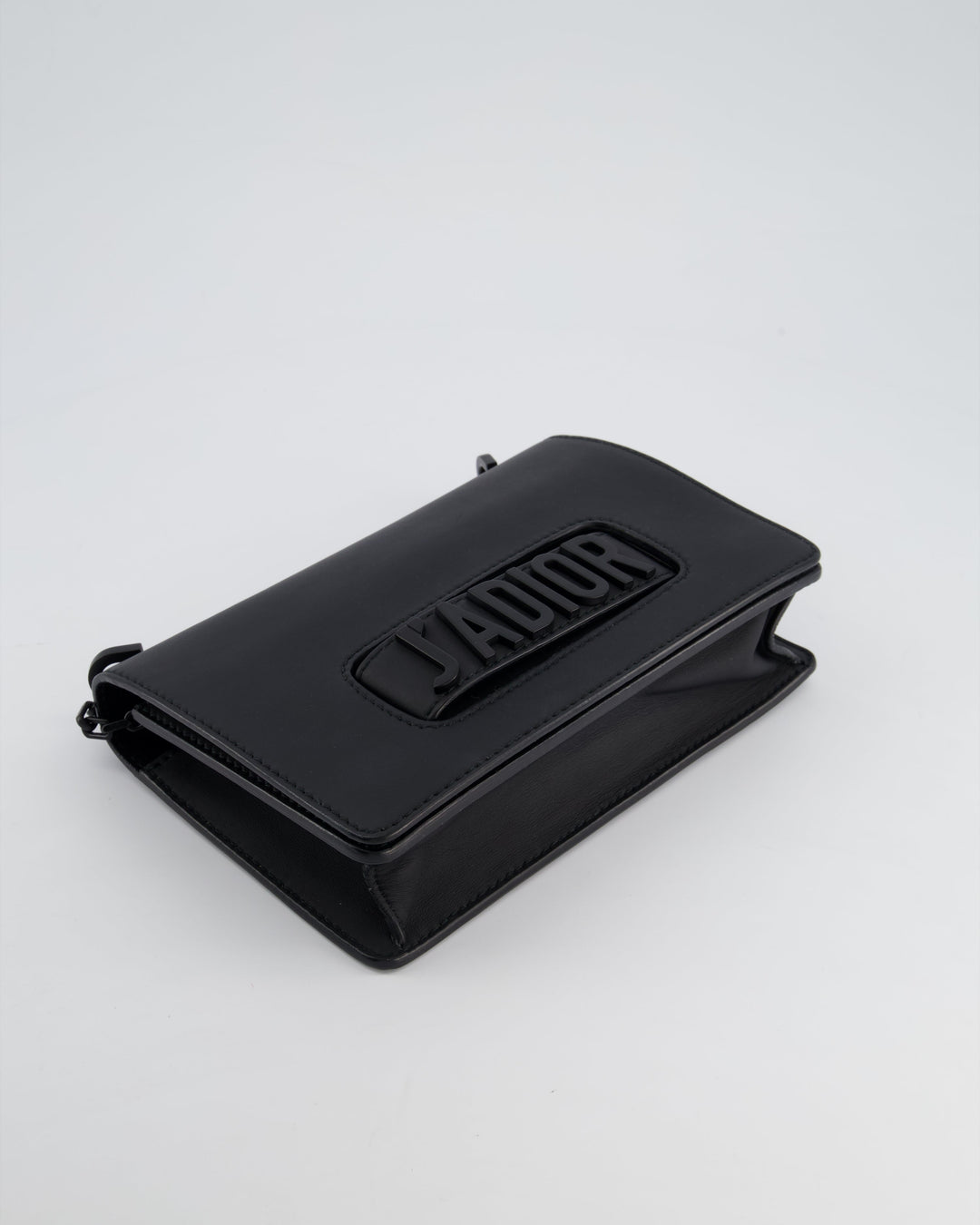 *FIRE PRICE* Christian Dior Black Matte J'ADior Medium Flap Bag in Smooth Calfskin Leather with Black Hardware