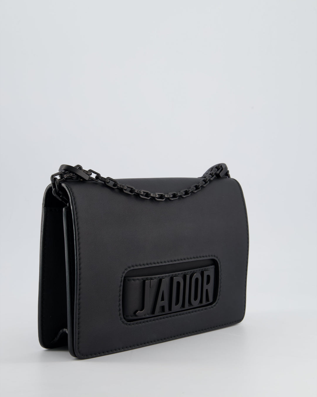 *FIRE PRICE* Christian Dior Black Matte J'ADior Medium Flap Bag in Smooth Calfskin Leather with Black Hardware