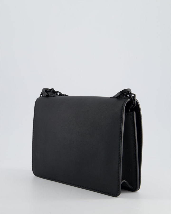 *FIRE PRICE* Christian Dior Black Matte J'ADior Medium Flap Bag in Smooth Calfskin Leather with Black Hardware