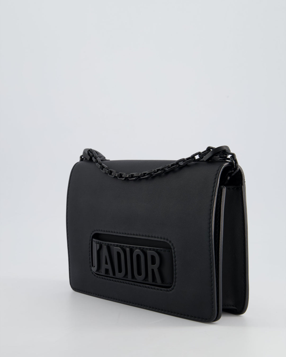 *FIRE PRICE* Christian Dior Black Matte J'ADior Medium Flap Bag in Smooth Calfskin Leather with Black Hardware