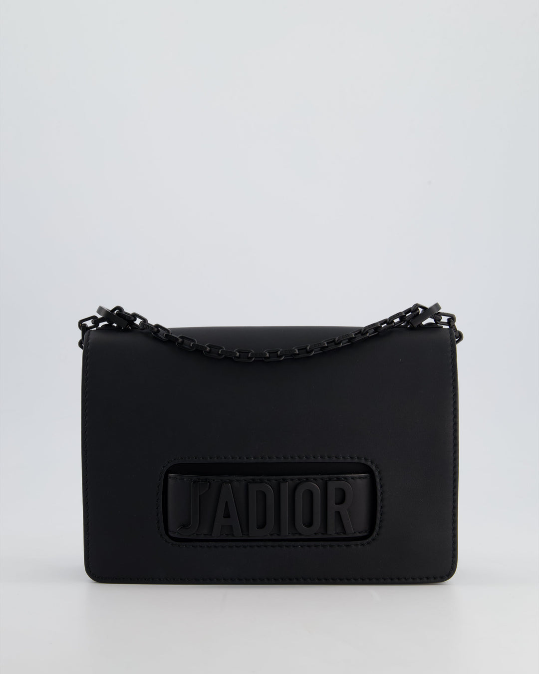 *FIRE PRICE* Christian Dior Black Matte J'ADior Medium Flap Bag in Smooth Calfskin Leather with Black Hardware