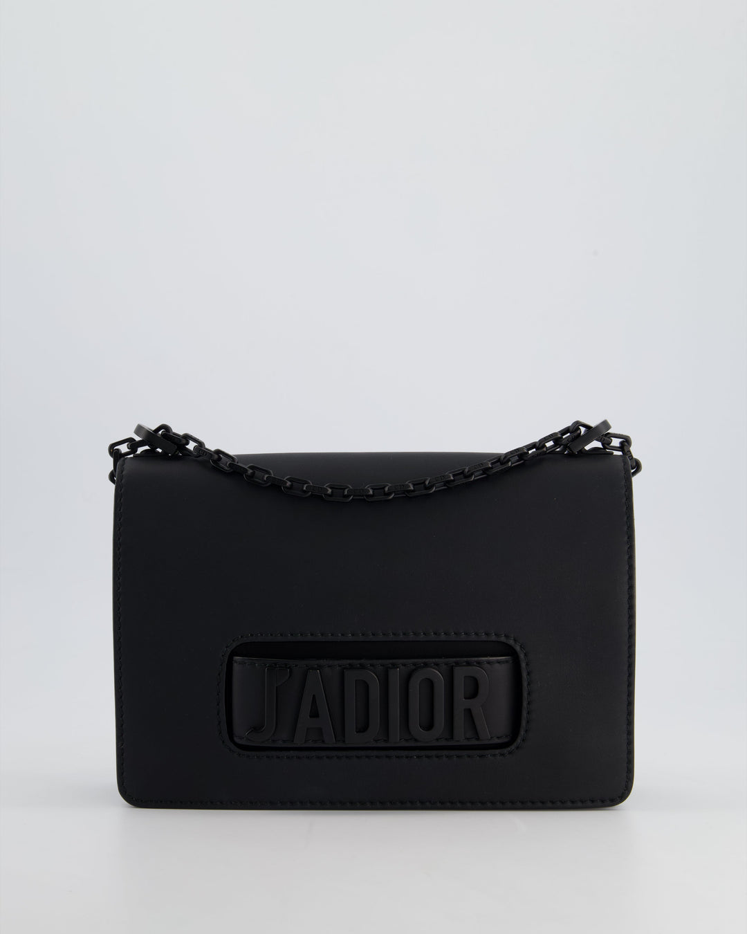 *FIRE PRICE* Christian Dior Black Matte J'ADior Medium Flap Bag in Smooth Calfskin Leather with Black Hardware