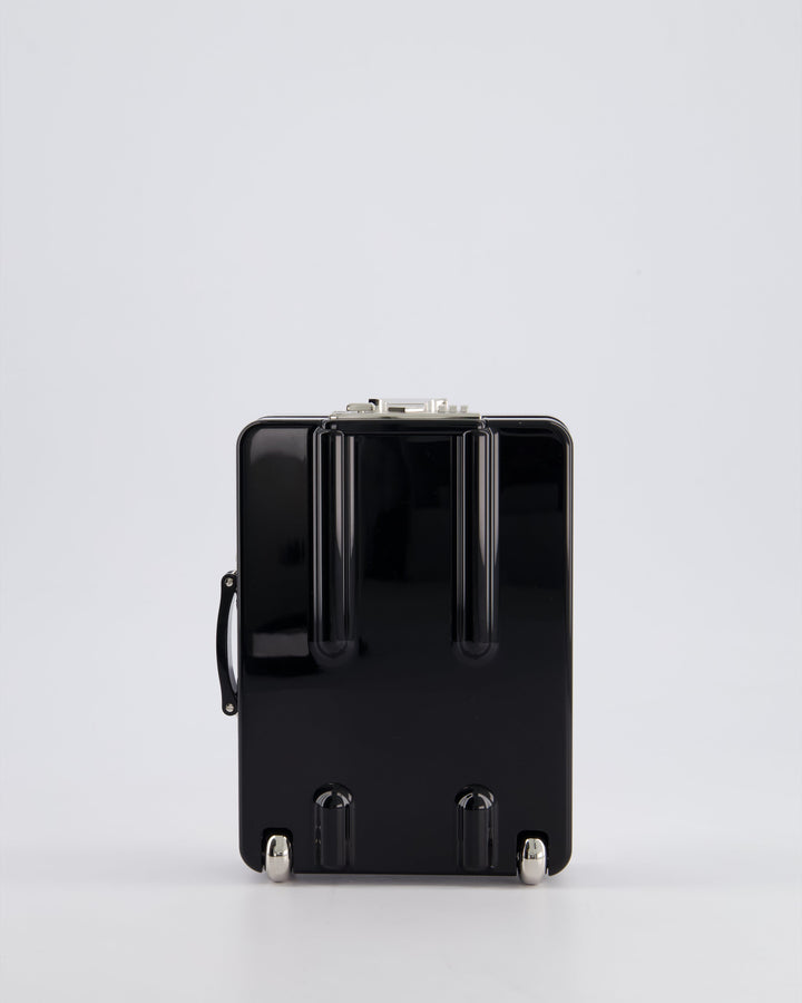 *RARE* Top Quality Chanel 2016 Airlines Evening In The Air Trolley Minaudi√®re Bag with Silver Hardware and Quilted Leather with CC Logo Detail