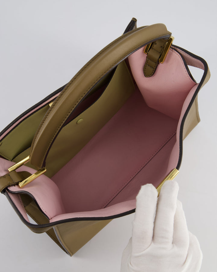 *FIRE PRICE* Top quality Fendi Brown and Pink Medium Peekaboo XLite Bicolour Leather Bag with Gold Hardware