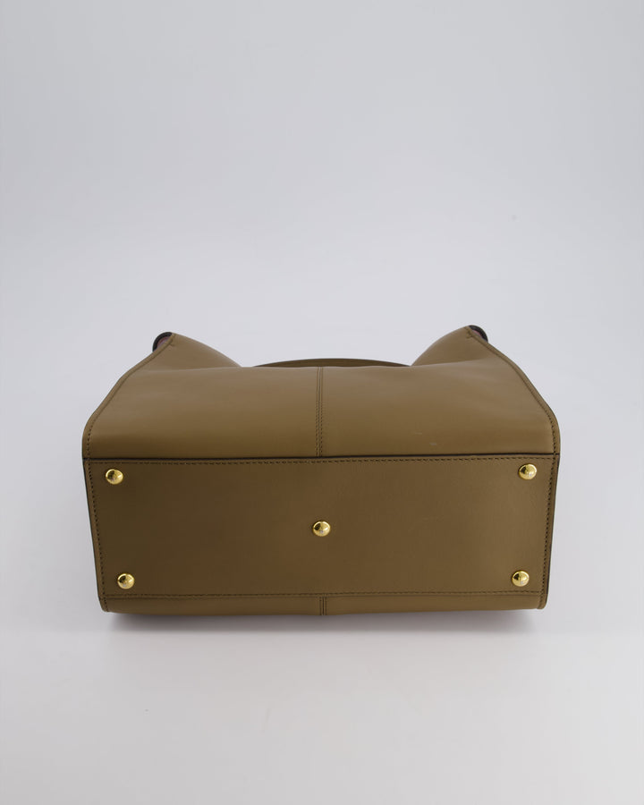 *FIRE PRICE* Top quality Fendi Brown and Pink Medium Peekaboo XLite Bicolour Leather Bag with Gold Hardware