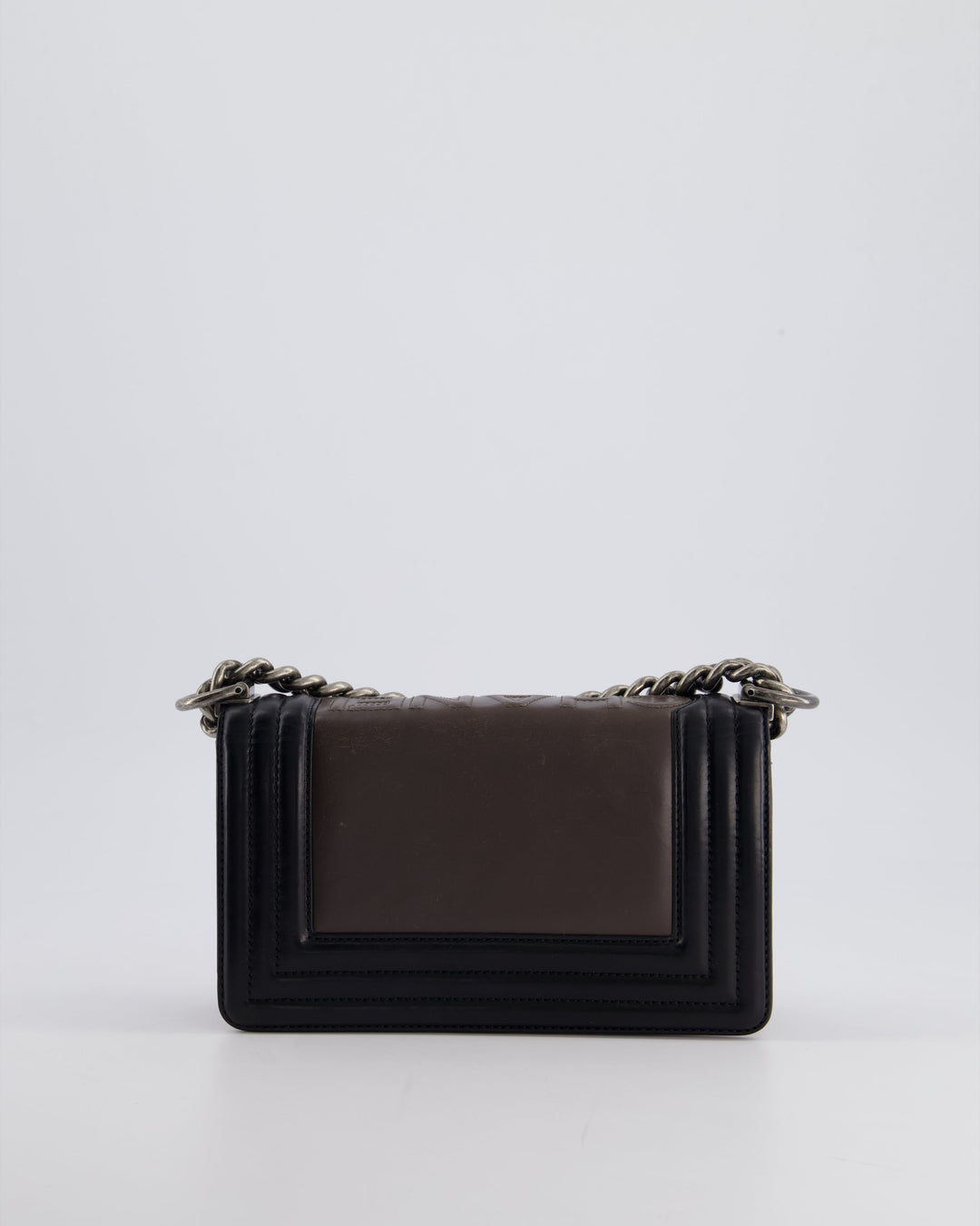 *FIRE PRICE* Top Quality Chanel Brown and Black Small Boy Bag in Smooth Calfskin with Ruthenium Hardware