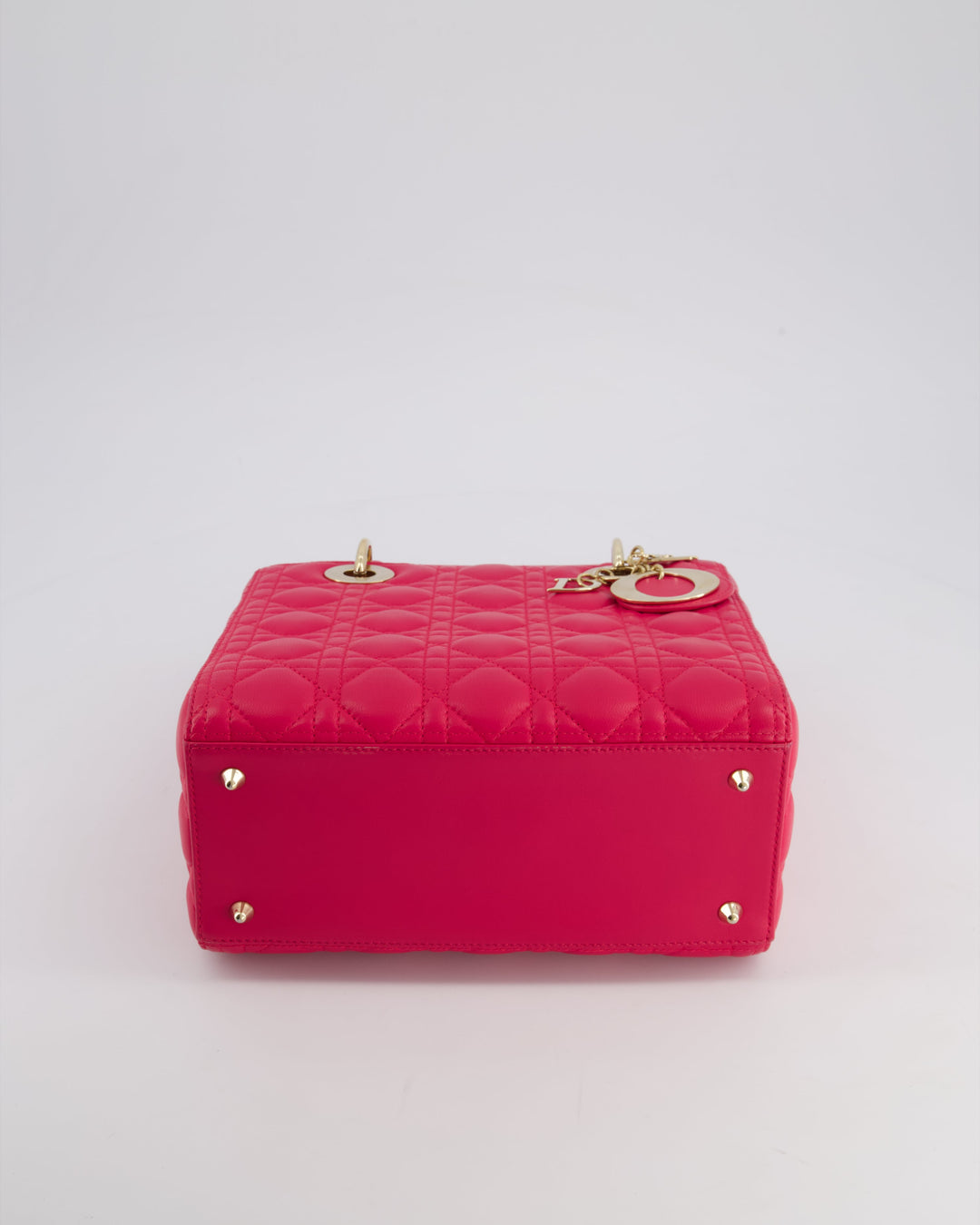 *FIRE PRICE* Christian Dior Hot Pink Lady Dior Bag in Cannage Lambskin with Silver Hardware RRP ¬£5,300