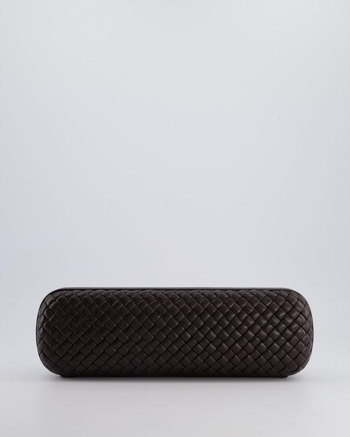 *HOT* Bottega veneta Chocolate Brown Intrecciato Stretch Long Clutch Bag
