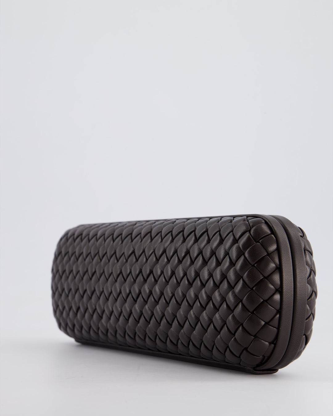 *HOT* Bottega veneta Chocolate Brown Intrecciato Stretch Long Clutch Bag