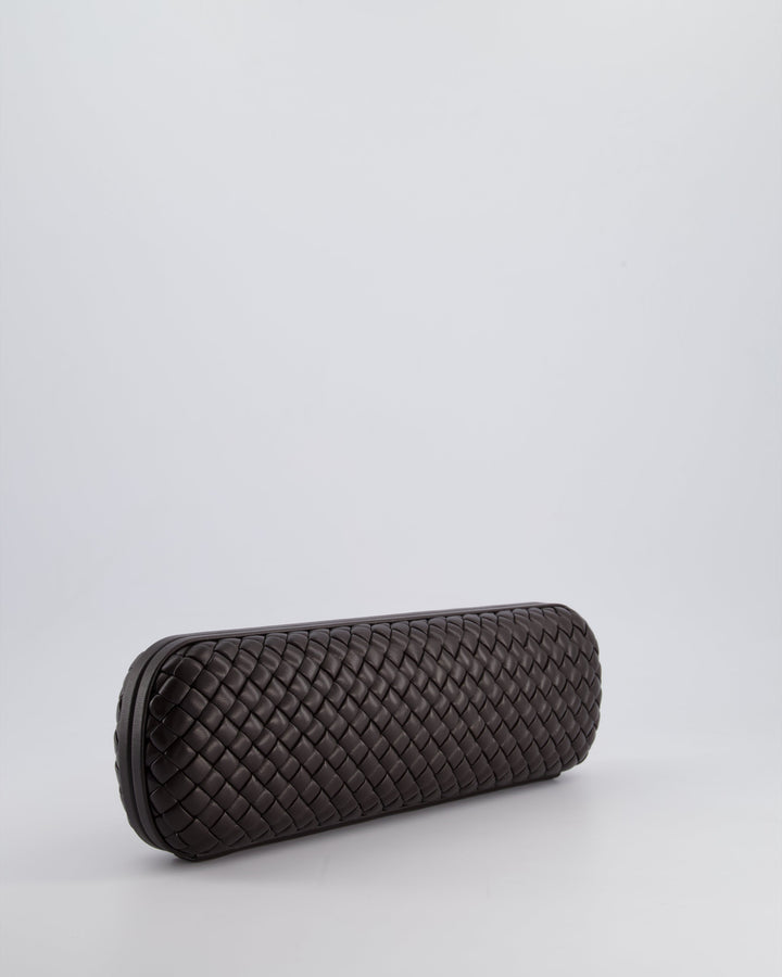 *HOT* Top Quality Bottega Veneta Chocolate Brown Intrecciato Stretch Long Clutch Bag