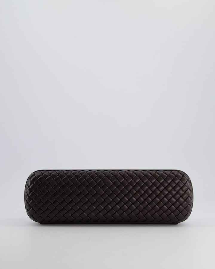 *HOT* Bottega veneta Chocolate Brown Intrecciato Stretch Long Clutch Bag