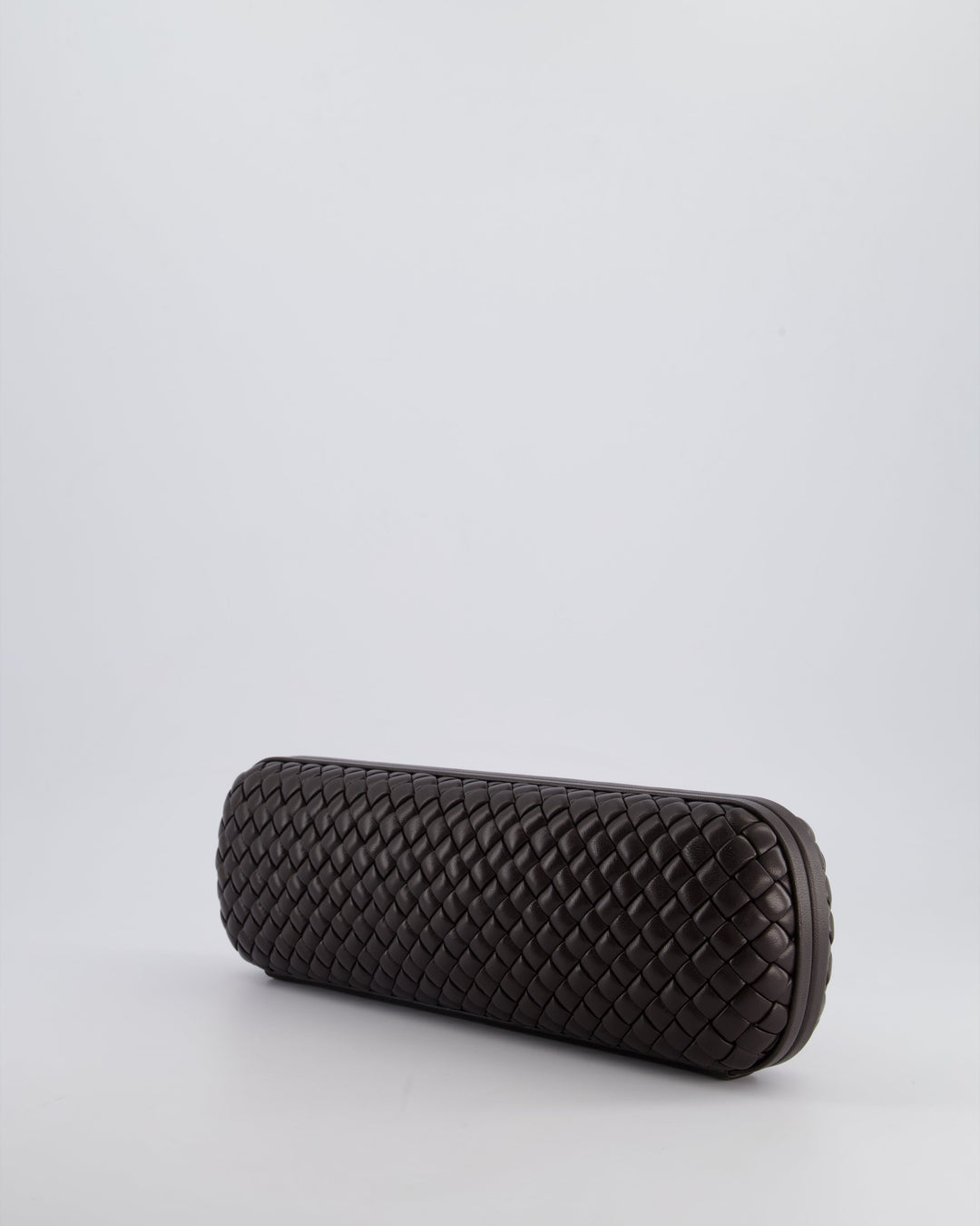*HOT* Bottega veneta Chocolate Brown Intrecciato Stretch Long Clutch Bag