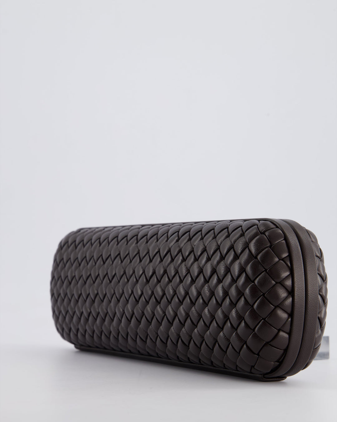 *HOT* Bottega veneta Chocolate Brown Intrecciato Stretch Long Clutch Bag