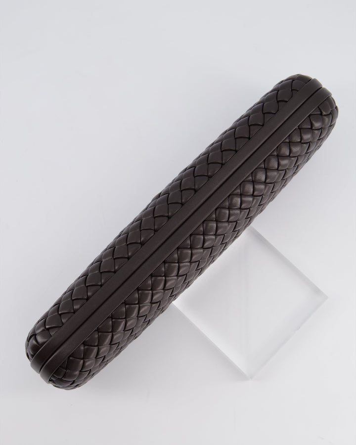 *HOT* Top Quality Bottega Veneta Chocolate Brown Intrecciato Stretch Long Clutch Bag