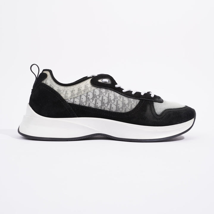 Christian Dior B25 Black / White / Black Oblique Mesh EU 41 UK 7
