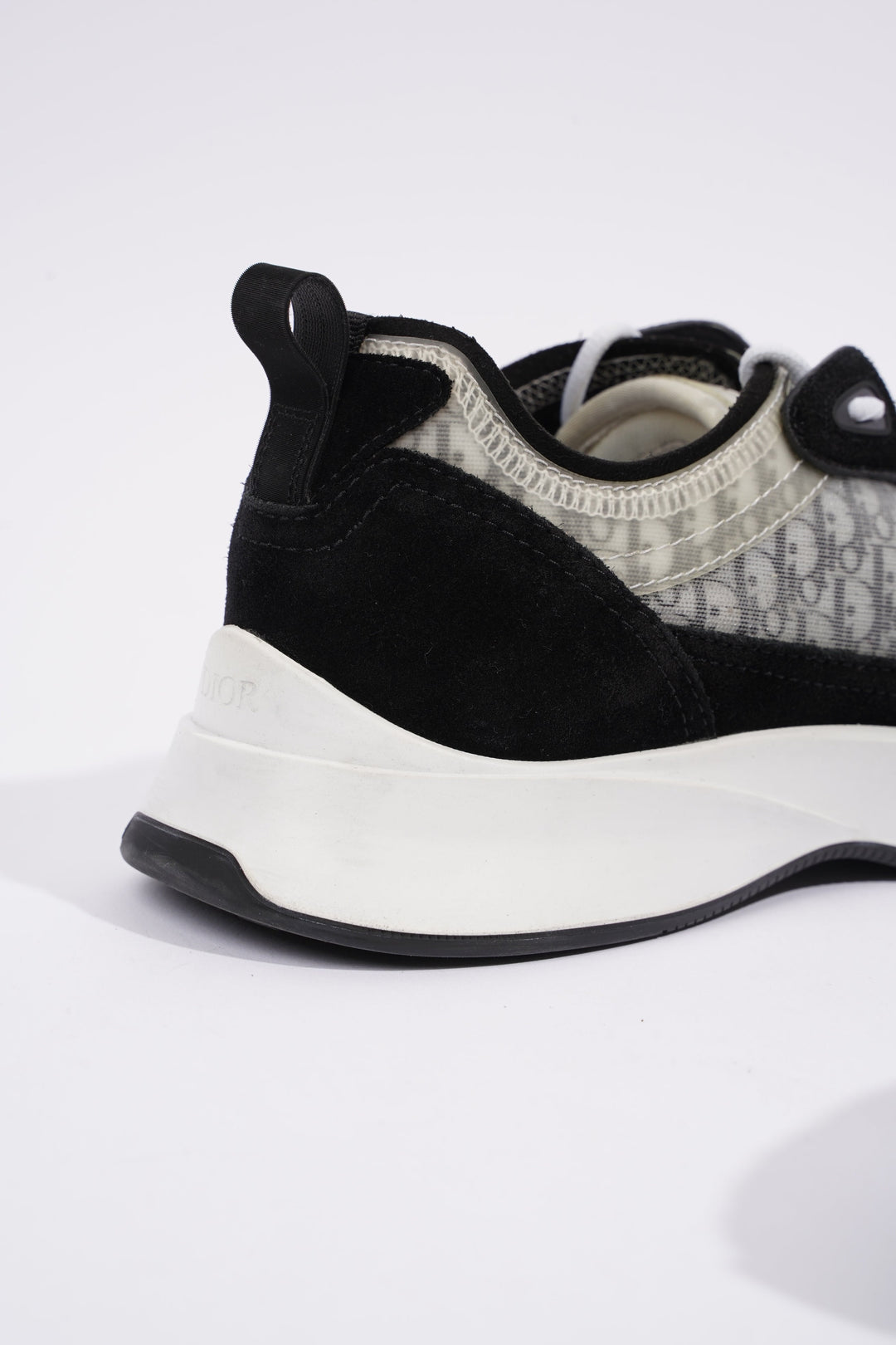 Christian Dior B25 Black / White / Black Oblique Mesh EU 41 UK 7