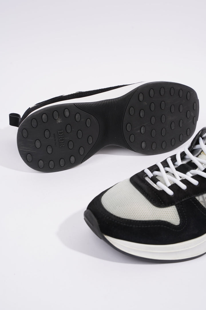 Christian Dior B25 Black / White / Black Oblique Mesh EU 41 UK 7