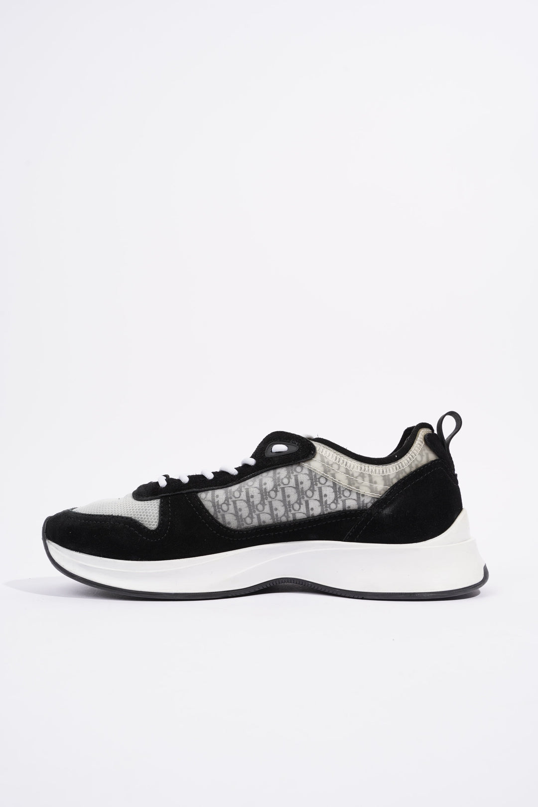 Christian Dior B25 Black / White / Black Oblique Mesh EU 41 UK 7