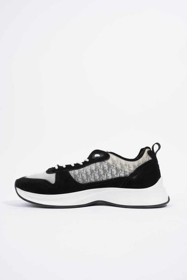 Christian Dior B25 Black / White / Black Oblique Mesh EU 41 UK 7