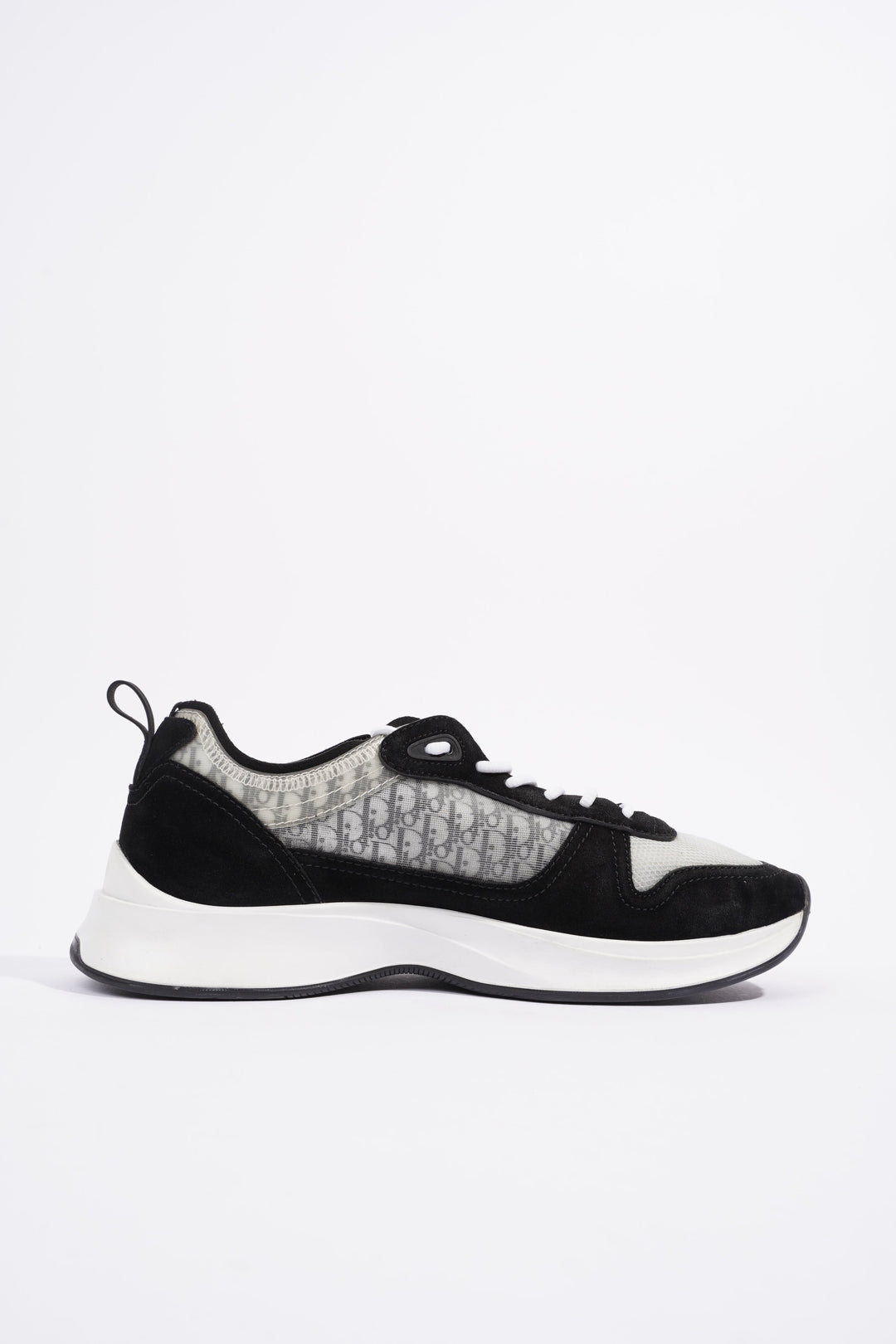 Christian Dior B25 Black / White / Black Oblique Mesh EU 41 UK 7