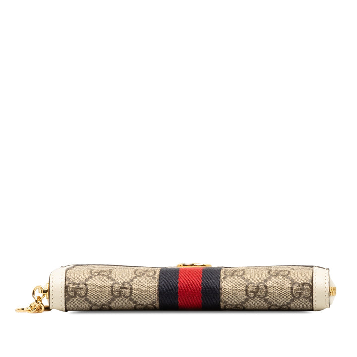 GUCCI GG Supreme Ophidia Zip Around Wallet Long Wallets