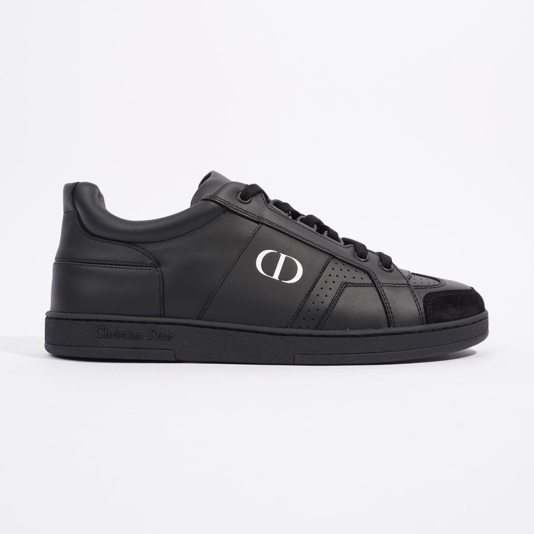 Christian Dior CD Low Top Sneaker Black Leather EU 38.5 UK 5.5