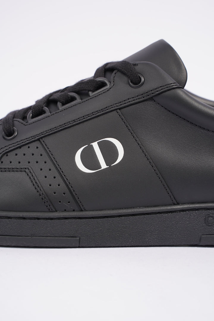 Christian Dior CD Low Top Sneaker Black Leather EU 38.5 UK 5.5
