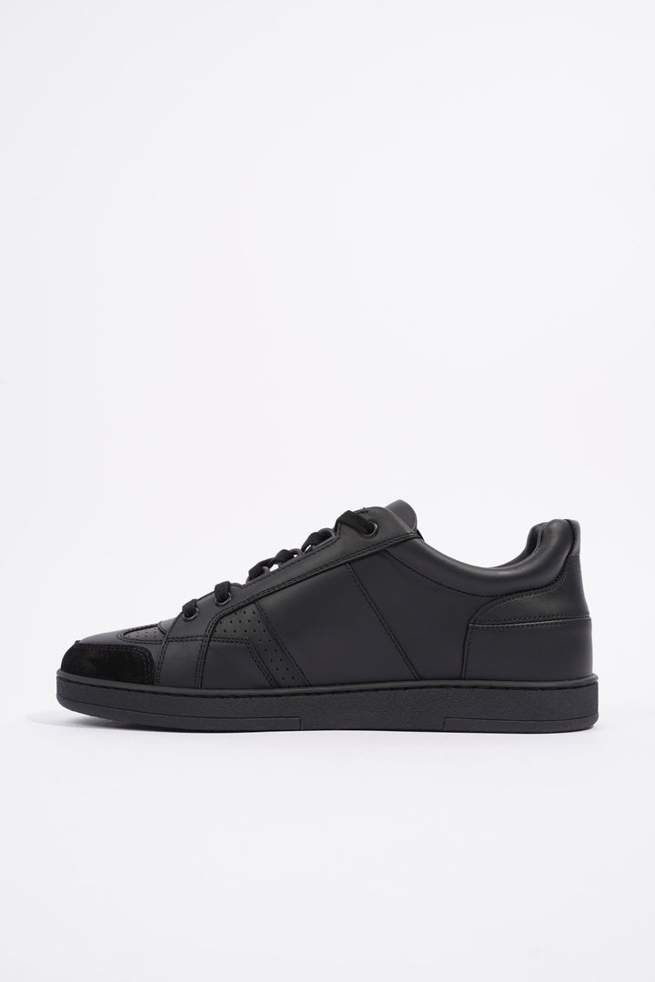 Christian Dior CD Low Top Sneaker Black Leather EU 38.5 UK 5.5