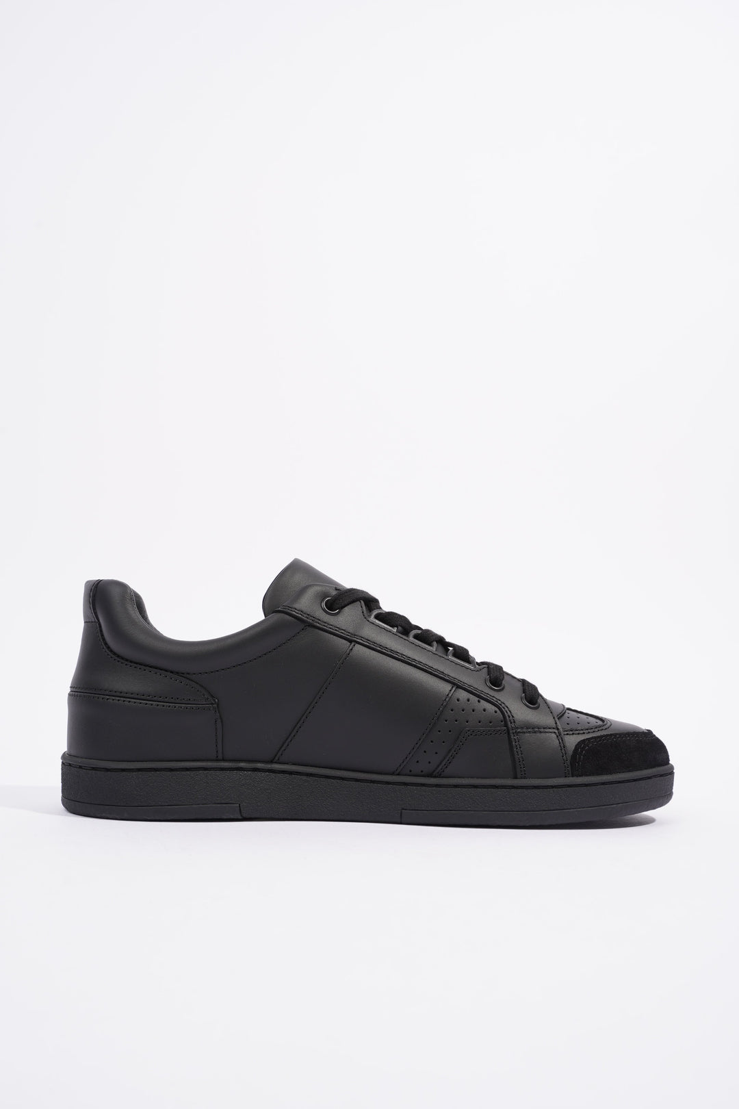 Christian Dior CD Low Top Sneaker Black Leather EU 38.5 UK 5.5
