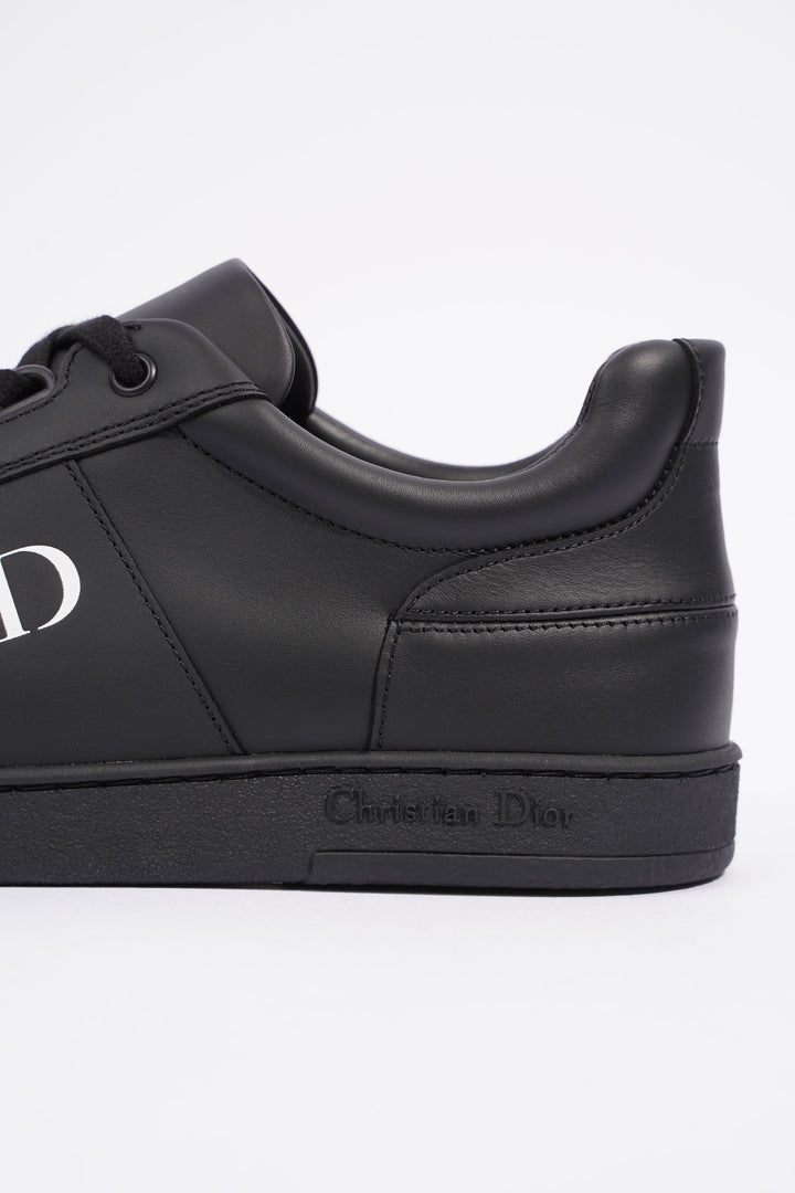 Christian Dior CD Low Top Sneaker Black Leather EU 38.5 UK 5.5