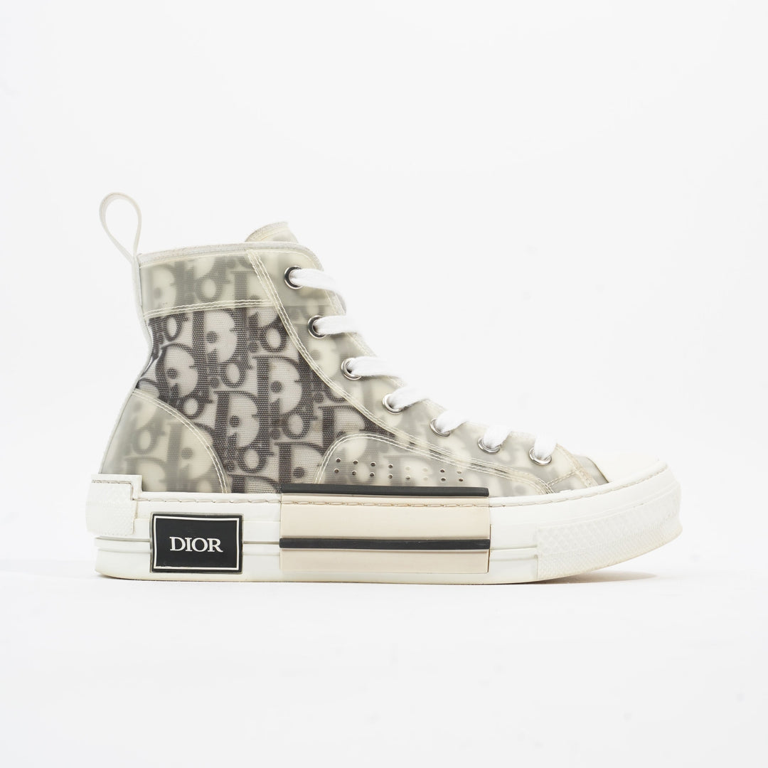 Christian Dior B23 Grey Oblique Canvas EU 37.5 UK 4.5
