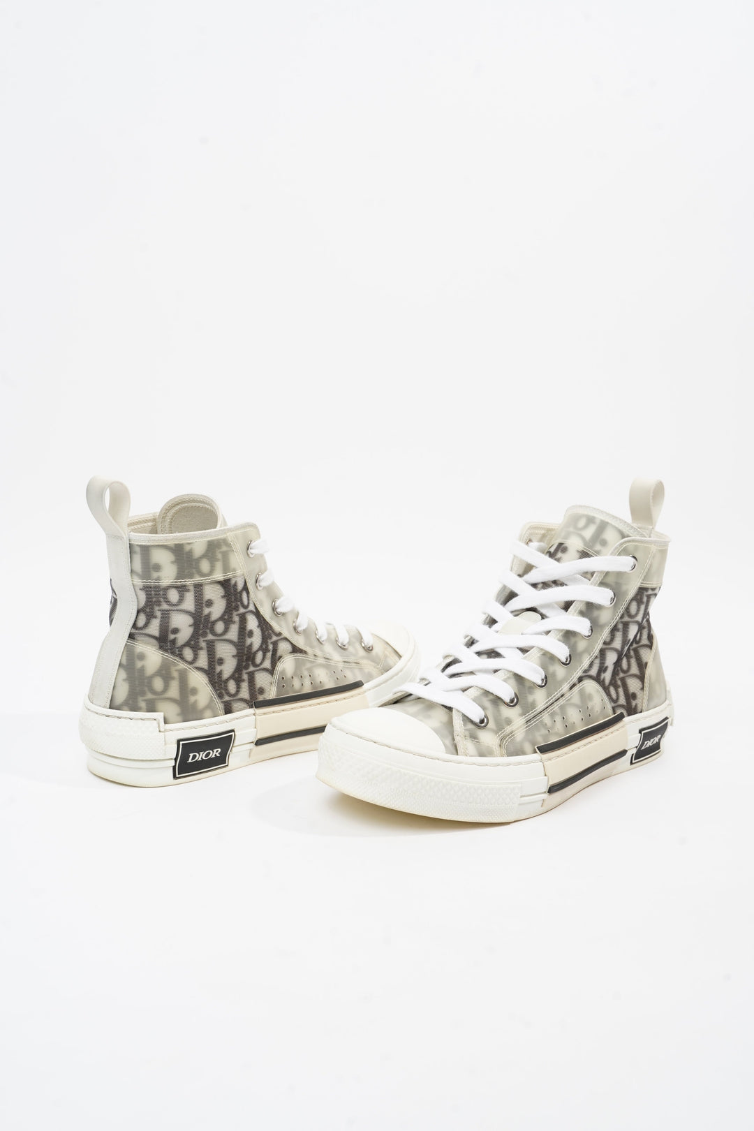 Christian Dior B23 Grey Oblique Canvas EU 37.5 UK 4.5