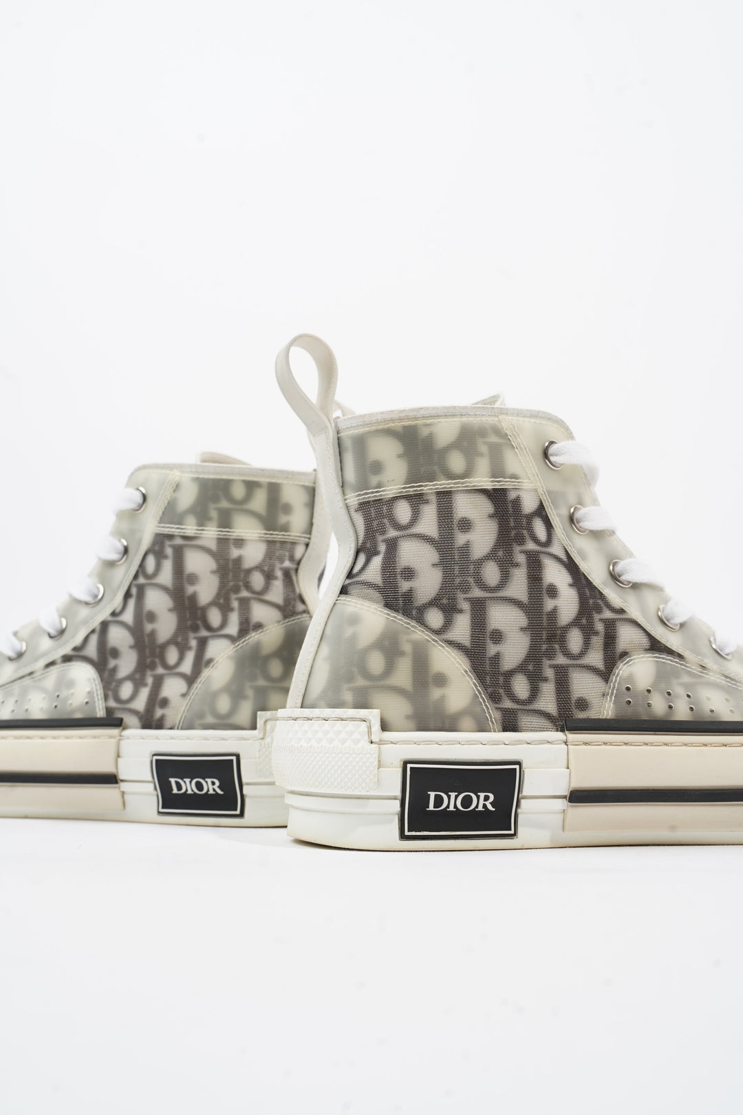 Christian Dior B23 Grey Oblique Canvas EU 37.5 UK 4.5
