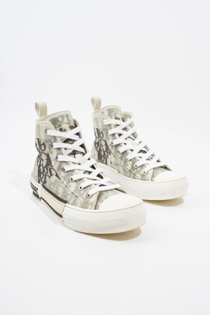 Christian Dior B23 Grey Oblique Canvas EU 37.5 UK 4.5