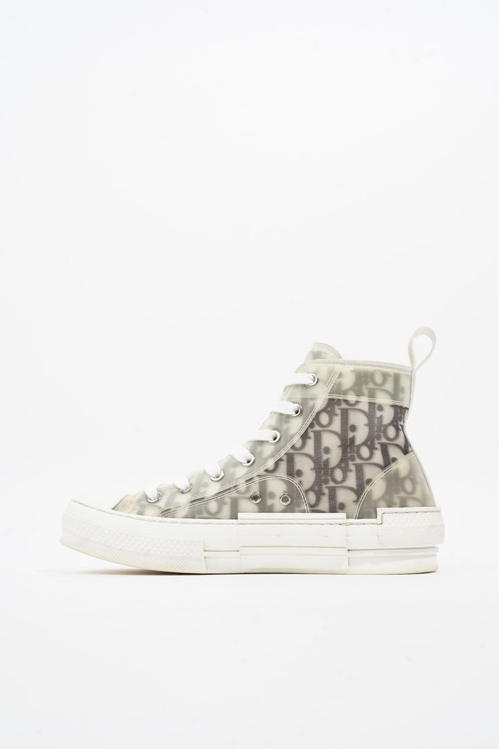 Christian Dior B23 Grey Oblique Canvas EU 37.5 UK 4.5