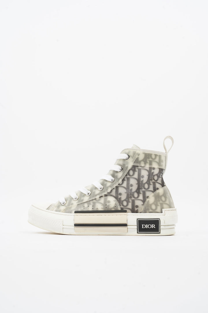 Christian Dior B23 Grey Oblique Canvas EU 37.5 UK 4.5