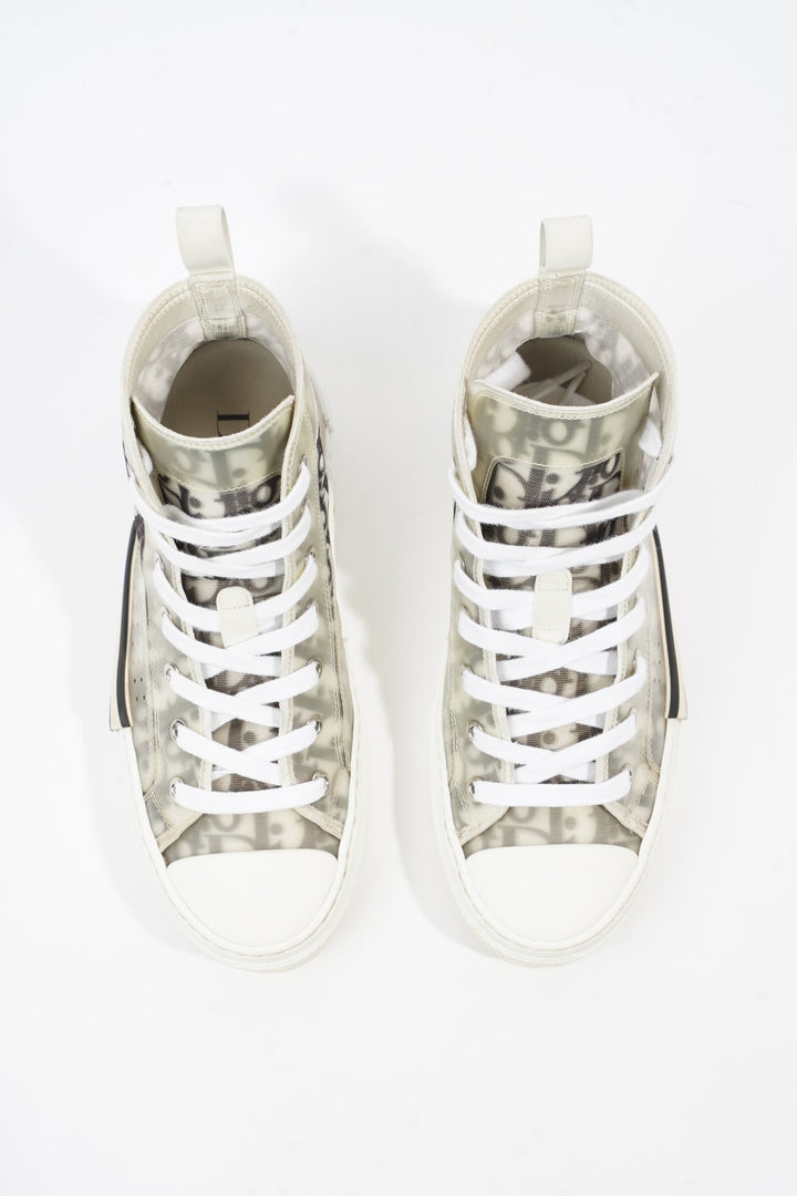 Christian Dior B23 Grey Oblique Canvas EU 37.5 UK 4.5