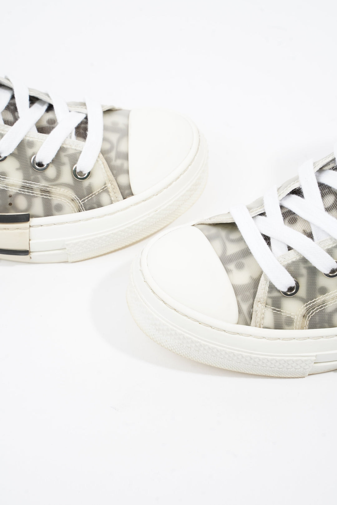Christian Dior B23 Grey Oblique Canvas EU 37.5 UK 4.5
