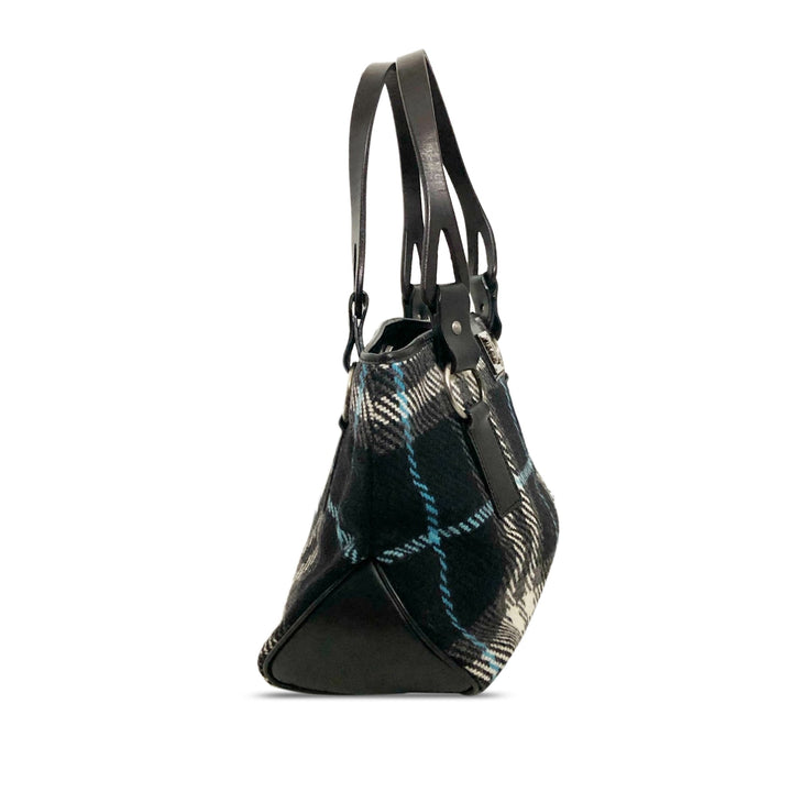 BURBERRY Wool House Check Handbag