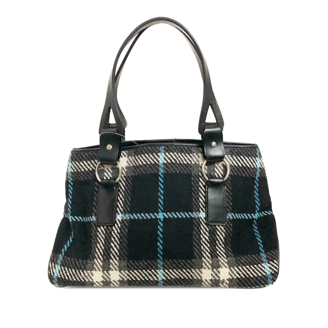 BURBERRY Wool House Check Handbag