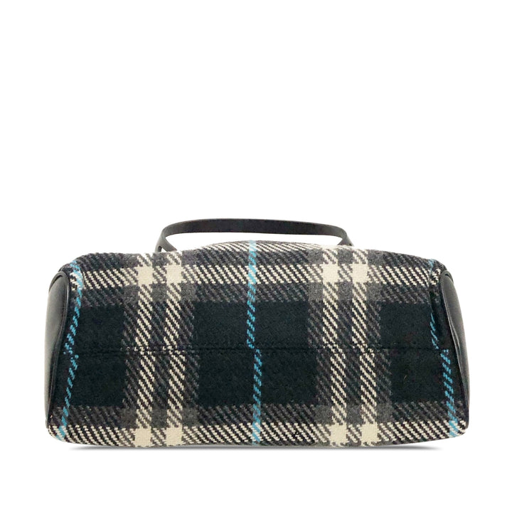 BURBERRY Wool House Check Handbag