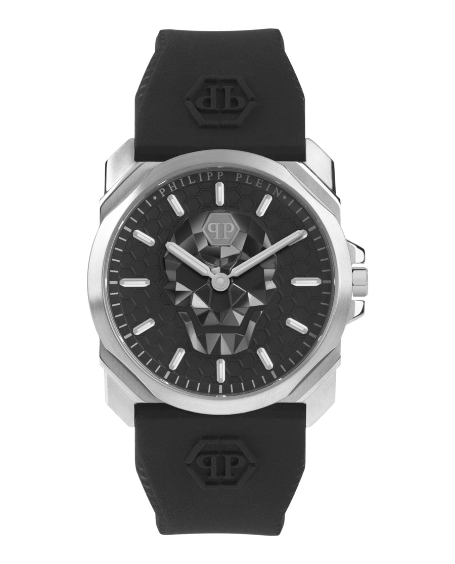 title:Philipp Plein The $kull King Silicone Watch;color:Stainless Steel