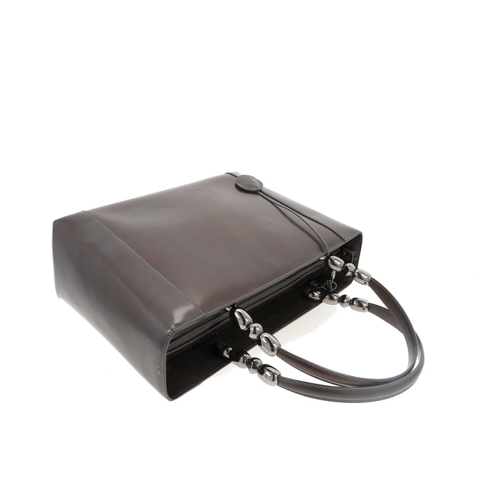 CHRISTIAN Top quality Dior Handbag in Brown Leather