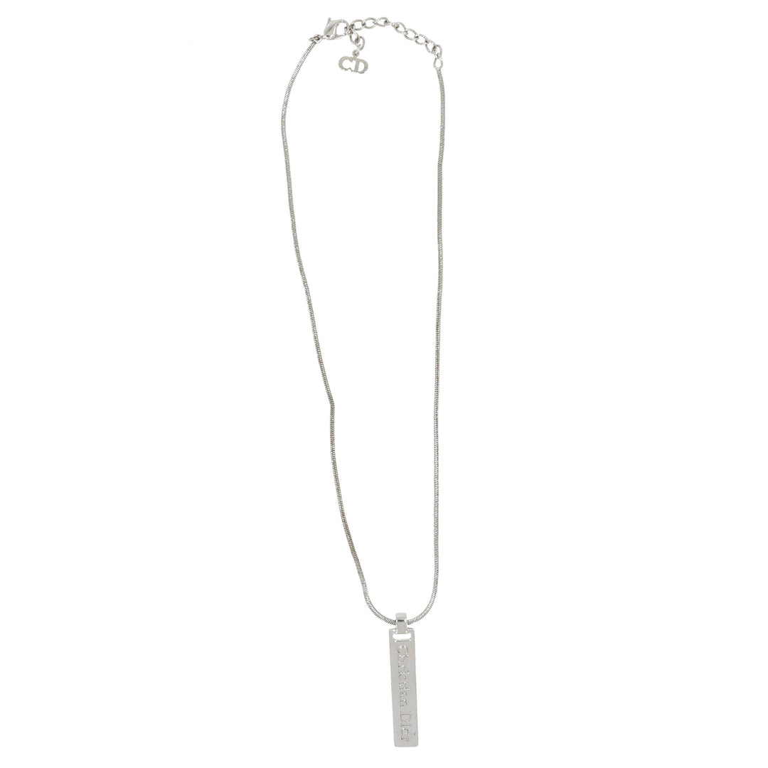 CHRISTIAN Top quality Dior Necklace in Silver Metal