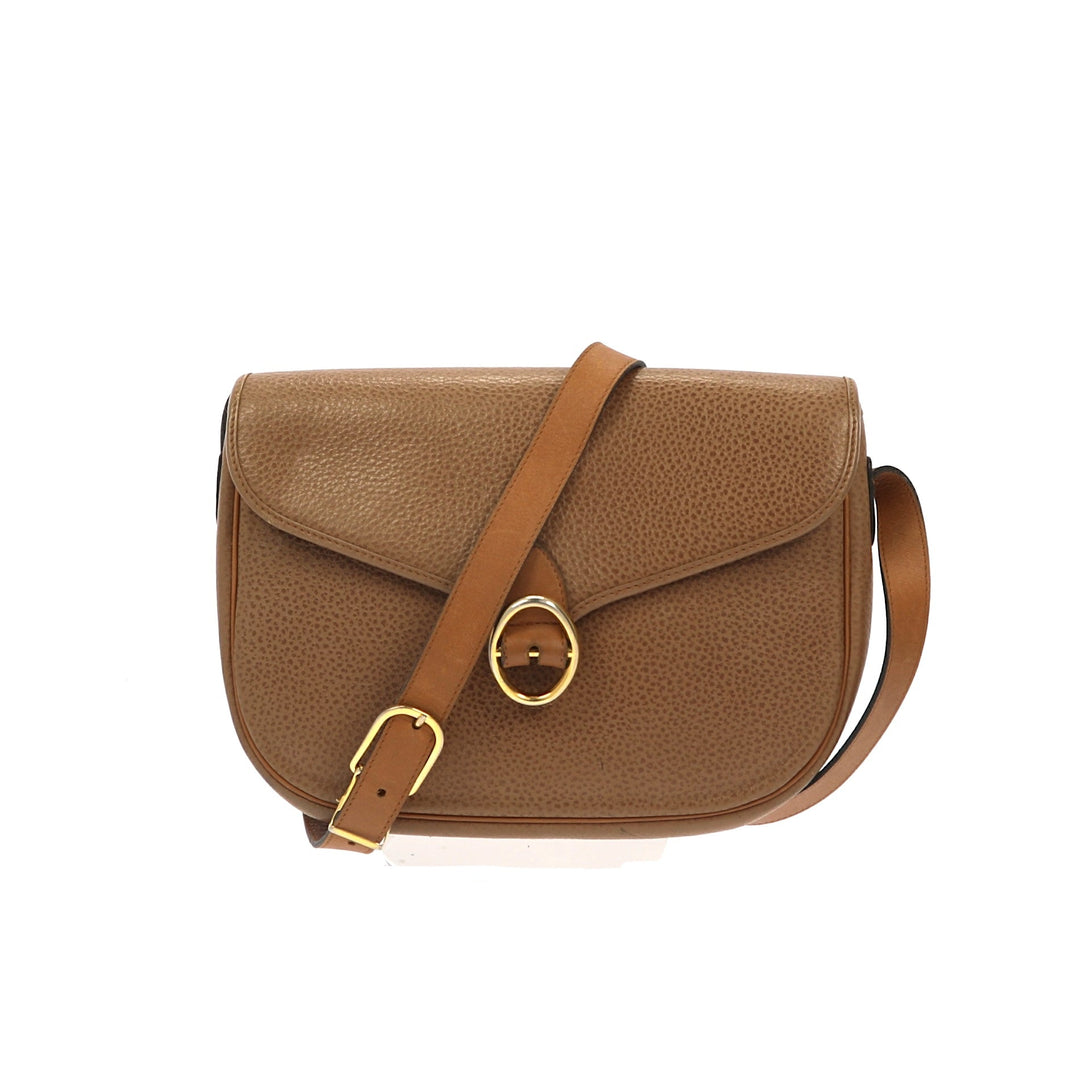 CHRISTIAN Top quality Dior Crossbody Bag in Brown Leather