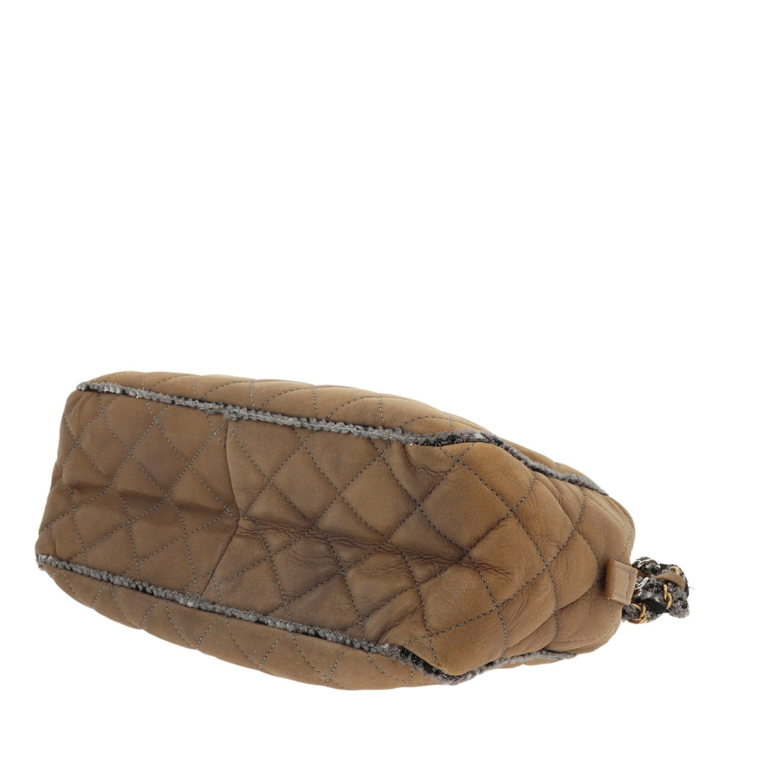 Top Quality Chanel Camera Shoulder Bag in Beige Leather
