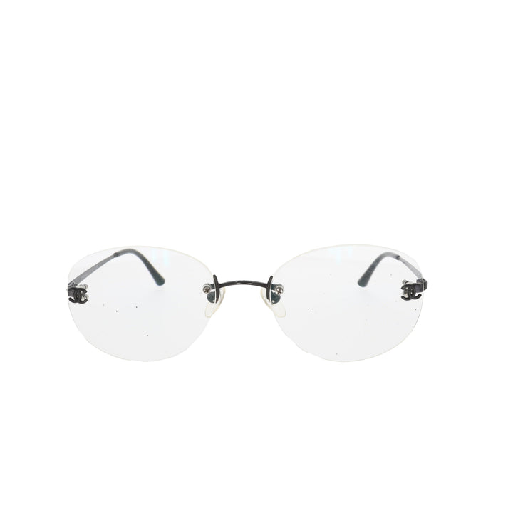 Chanel Glasses in Black Metal